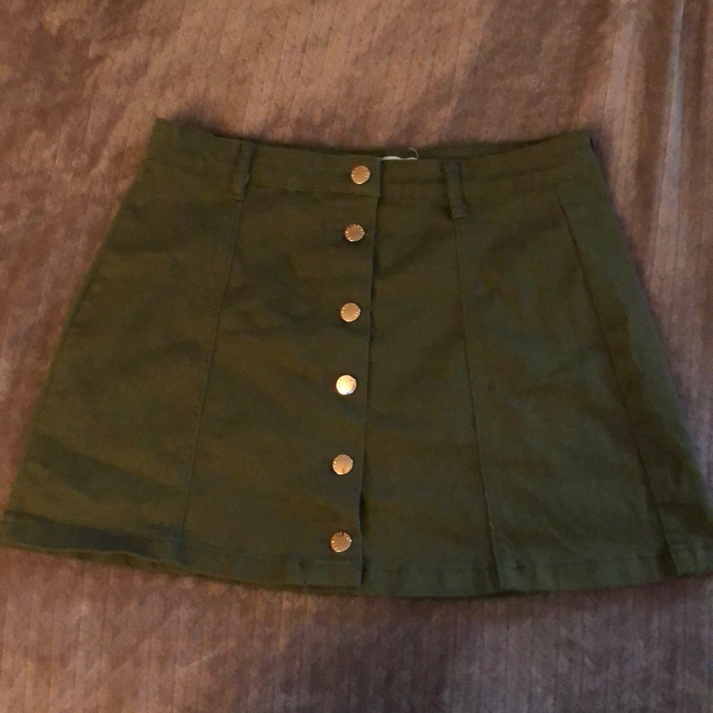 Olive green skirt